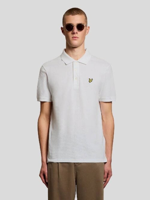 Popcorn Jacquard Polo Shirt