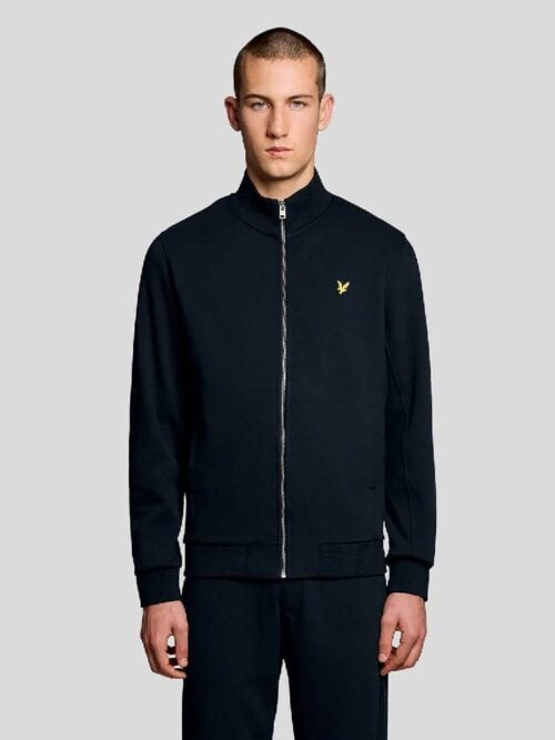 Pique Zip Through Sweatshirt