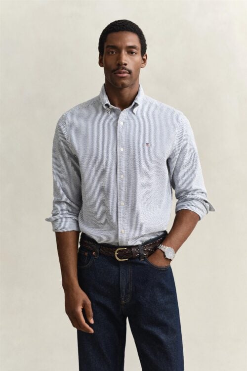 Reg Seersucker Stripe Shirt