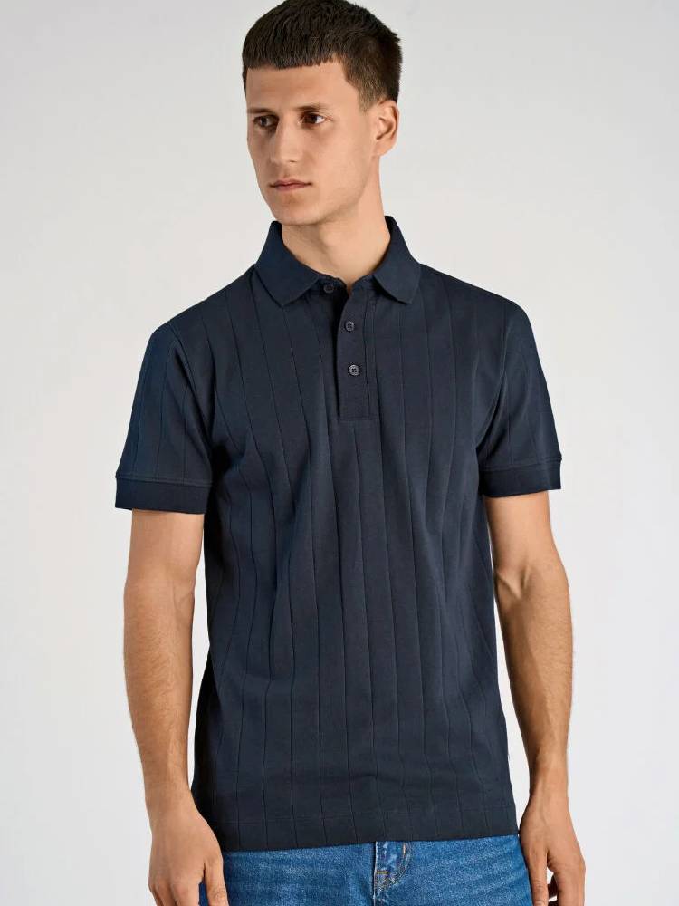 Needle drop polo S/S