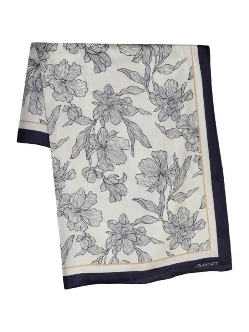 Floral Print Silk Scarf