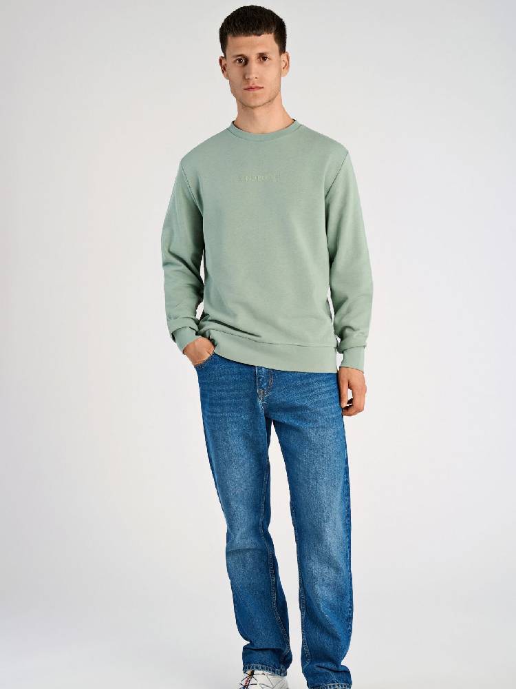 Logo chest print o-neck sweat
