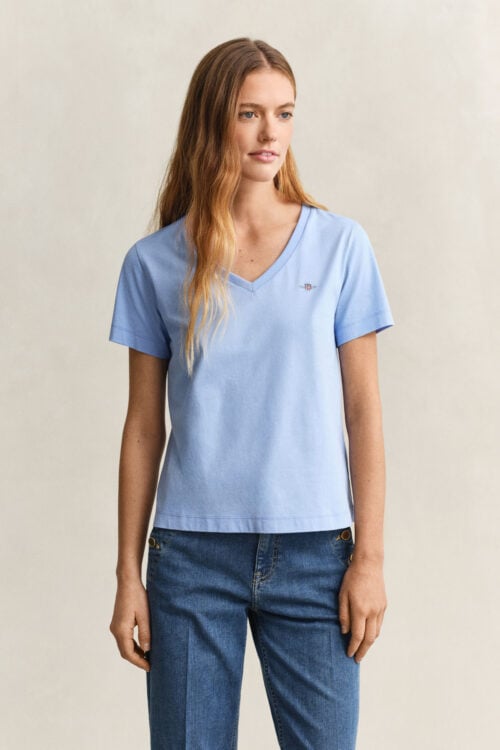Reg Shield Ss V-Neck T-Shirt