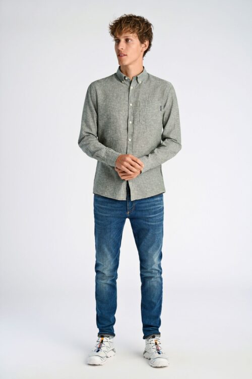 Cotton/linen shirt L/S