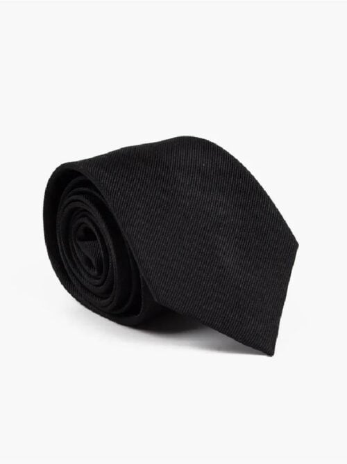100% silk tie 7,6 cm width Solid