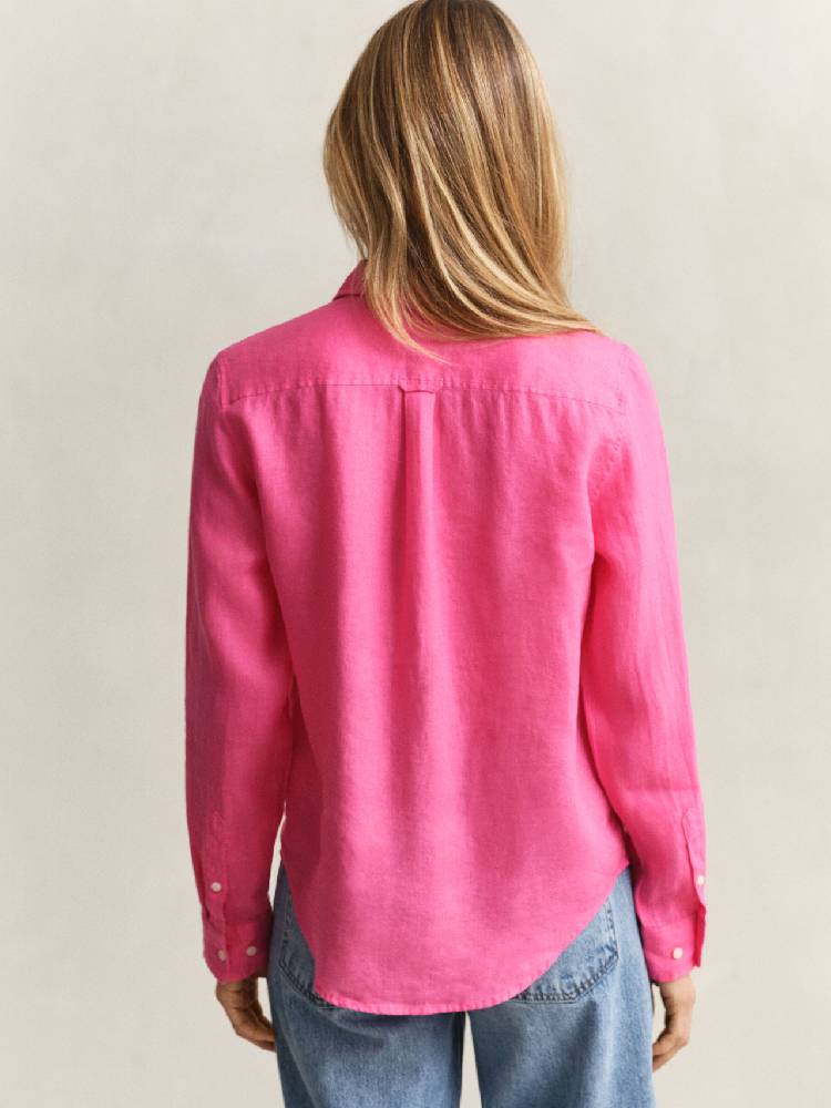 Reg Linen Ls Shirt