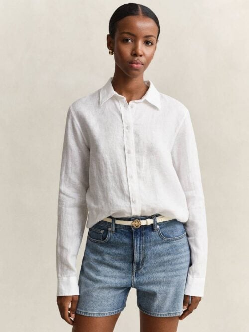 Reg Linen Ls Shirt