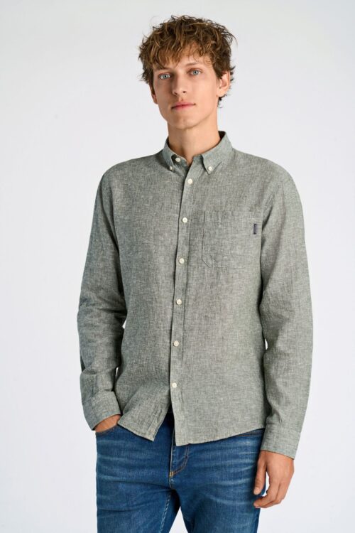 Cotton/linen shirt L/S