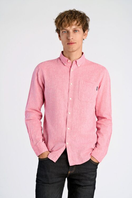 Cotton/linen shirt L/S
