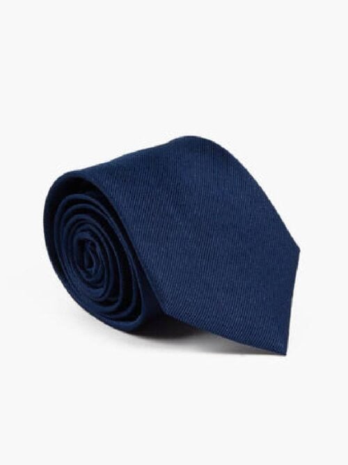 100% silk tie 7,6 cm width Solid
