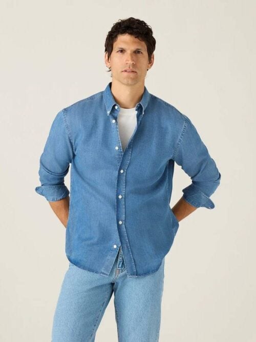 Loose Indigo B.D Shirt