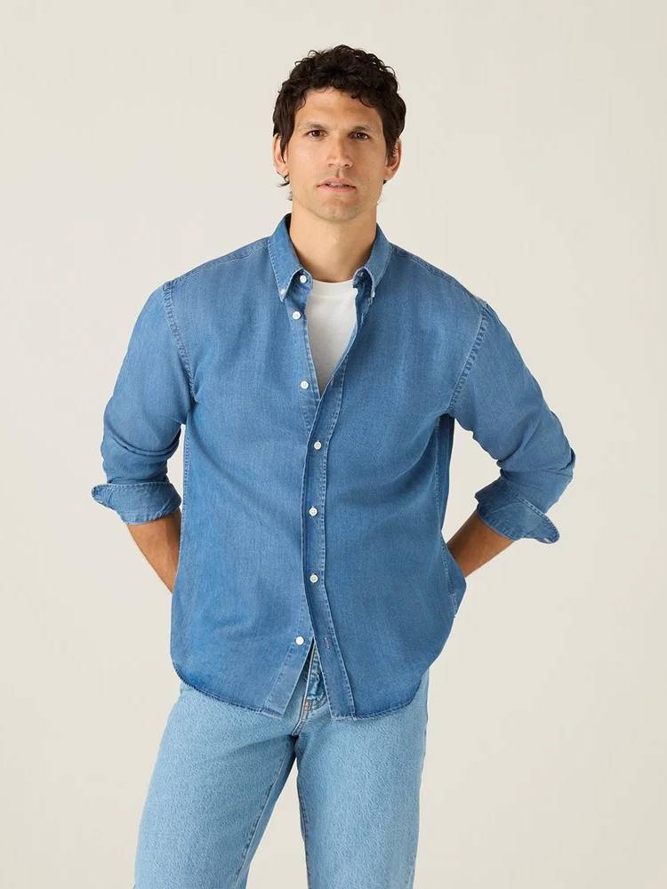 Loose Indigo B.D Shirt