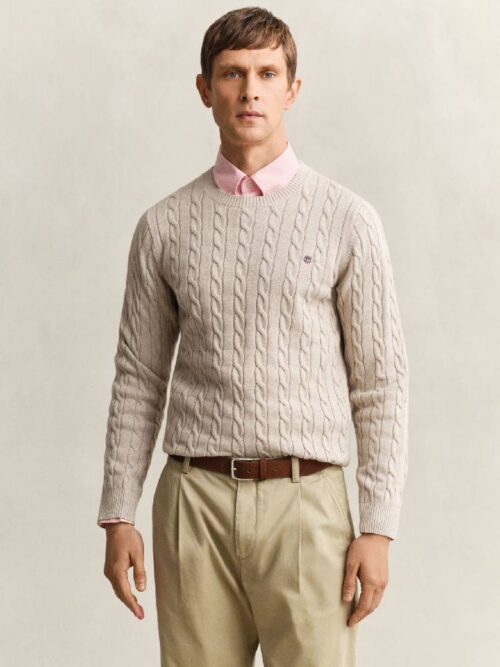 Cotton Cable C-Neck